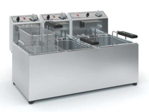 ΦΡΙΤΕΖΑ ΗΛΕΚΤΡΙΚΗ ΤΡΙΠΛΗ ΤΡΙΦΑΣΙΚΗ 4+4+7lt F1005(380V) (ΕΚΠΤΩΤΙΚΟ ΚΟΥΠΟΝΙ)