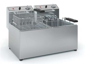 ΦΡΙΤΕΖΑ ΗΛΕΚΤΡΙΚΗ ΔΙΠΛΗ ΤΡΙΦΑΣΙΚΗ 7+7lt F1003(380V) (ΕΚΠΤΩΤΙΚΟ ΚΟΥΠΟΝΙ)