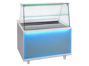 ΘΕΡΜΑΙΝΟΜΕΝΗ ΒΙΤΡΙΝΑ CORIAN FROST 110x90x130